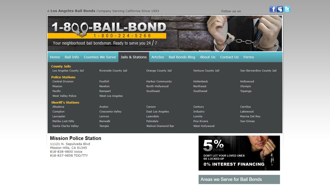 Mission Division Police Station - Bail Bonds Information